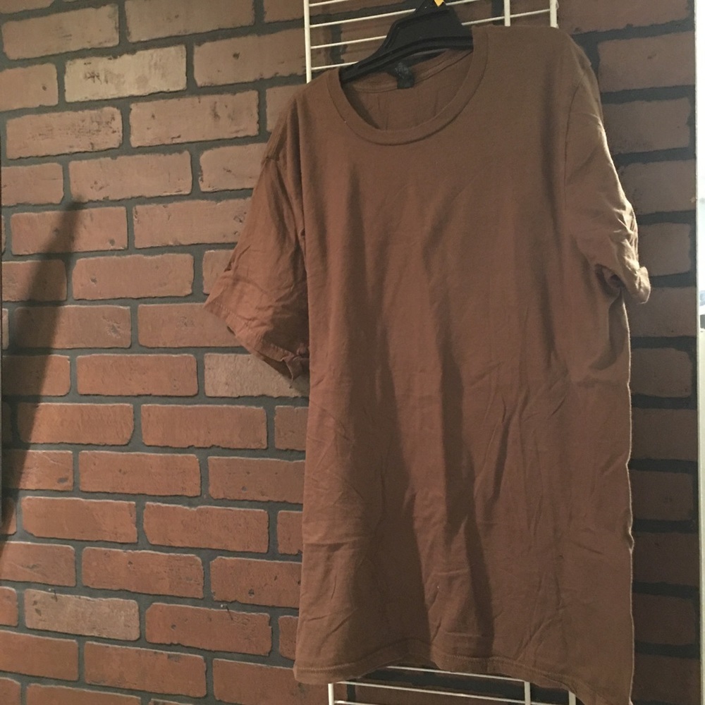 2/$5 brown t-shirt